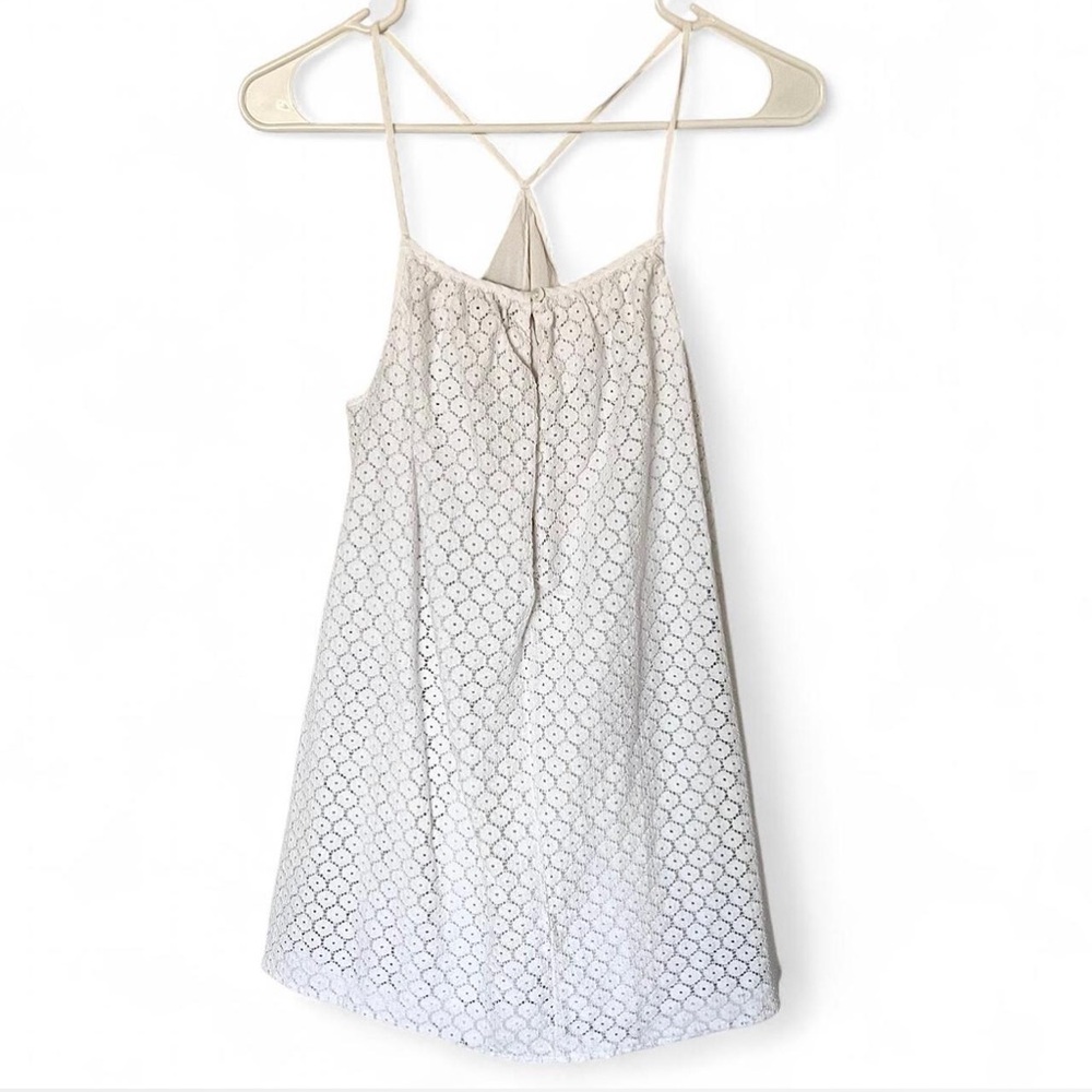 American Eagle | White Eyelet Romper | Size S